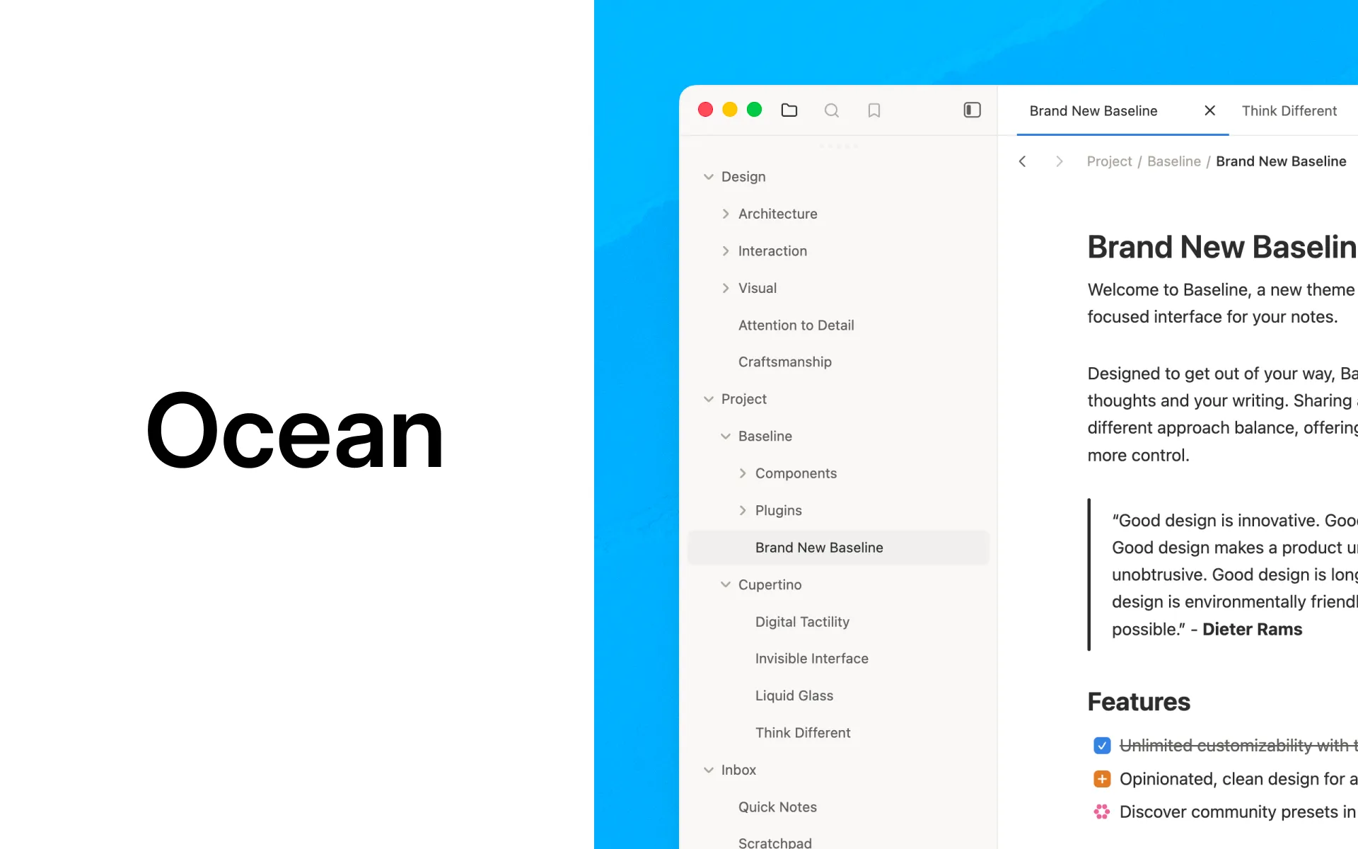 Ocean preview screenshot